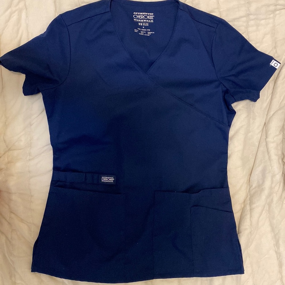 Cherokee Workwear Navy Blue Scrubs Set